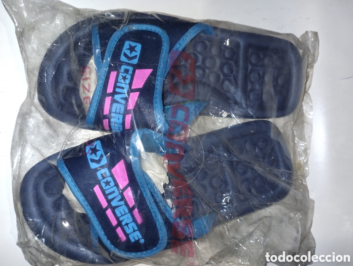 Coleccionismo deportivo: CHANCLAS CONVERSE VINTAGE AZULES 35 - Foto 1
