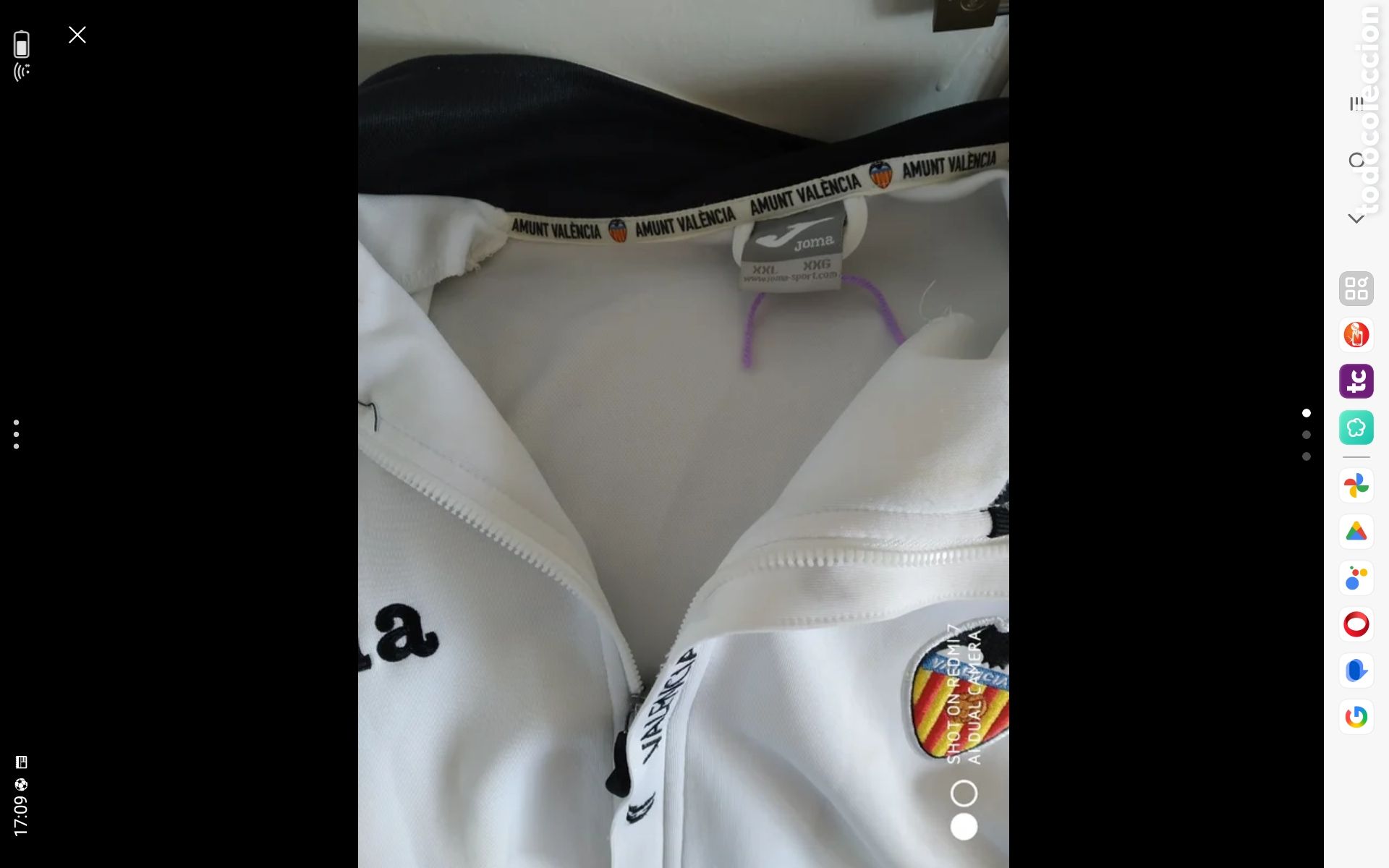 Coleccionismo deportivo: Chaqueta ch&aacute;ndal valencia fb - Foto 3
