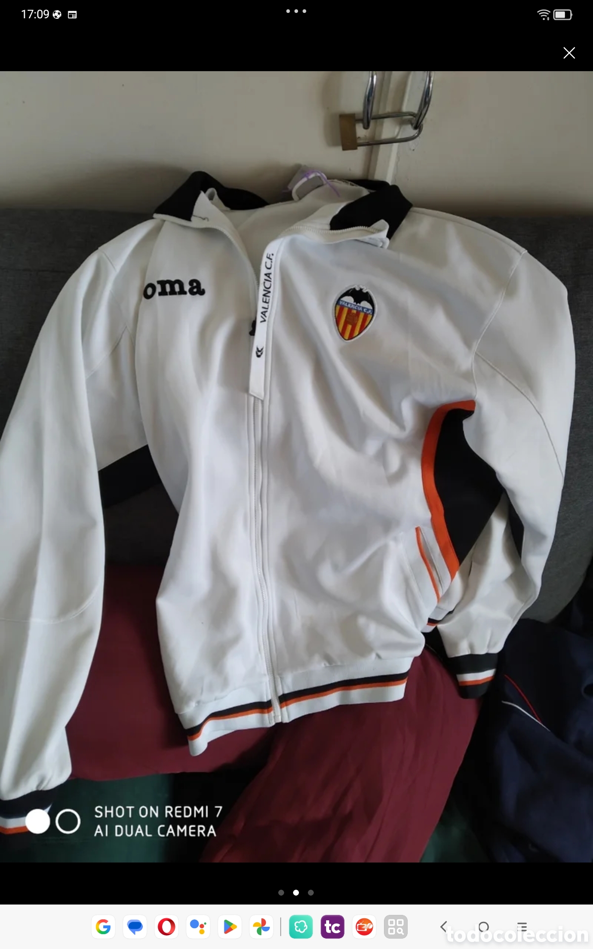 Coleccionismo deportivo: Chaqueta ch&aacute;ndal valencia fb - Foto 1