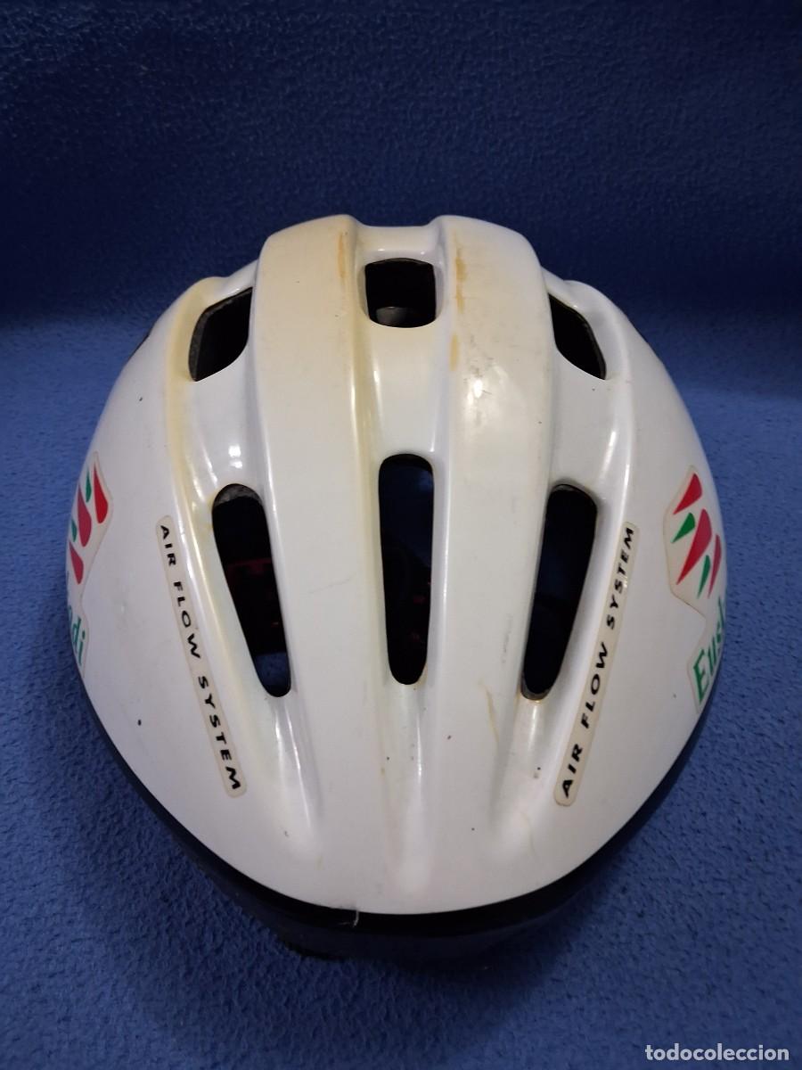 Coleccionismo deportivo: CASCO 1&deg; EPOCA EQUIPO EUSKADI CICLISMO ORIGINAL. - Foto 4