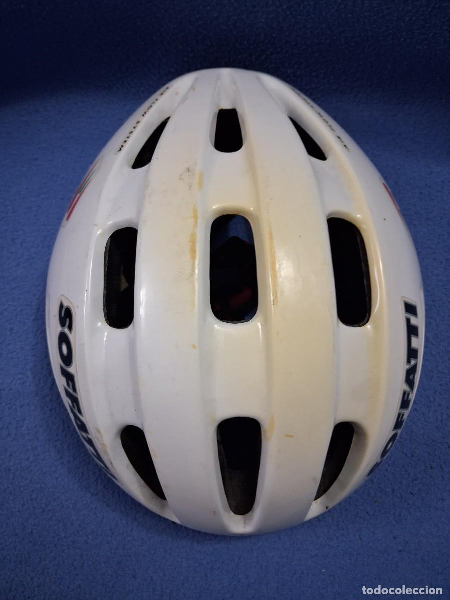 Coleccionismo deportivo: CASCO 1&deg; EPOCA EQUIPO EUSKADI CICLISMO ORIGINAL. - Foto 5