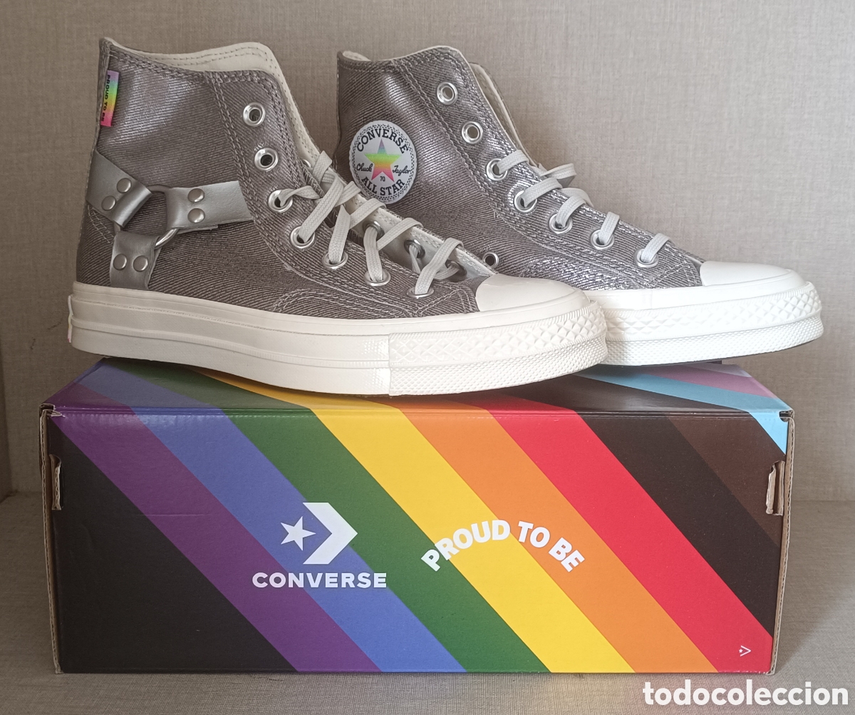 Coleccionismo deportivo: Converse Chuck 70 Hi Trainers in Silver - Foto 1