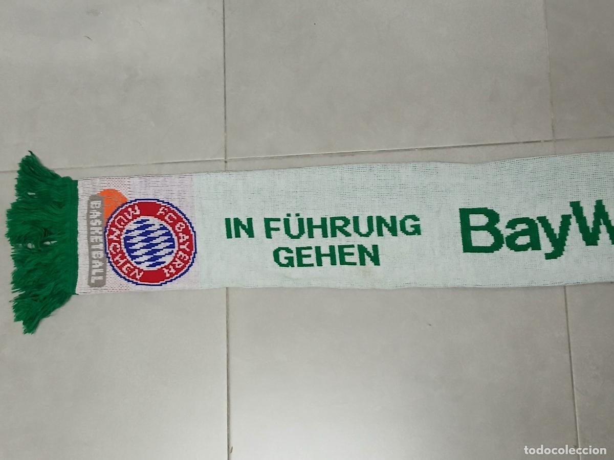 Coleccionismo deportivo: Bufanda baloncesto. Bayern Munich Basketball - Foto 2