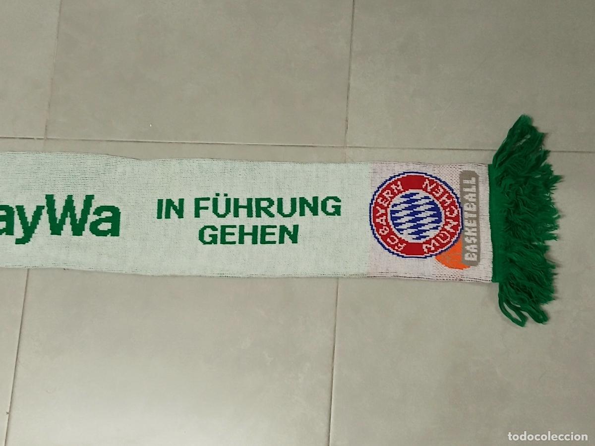 Coleccionismo deportivo: Bufanda baloncesto. Bayern Munich Basketball - Foto 3