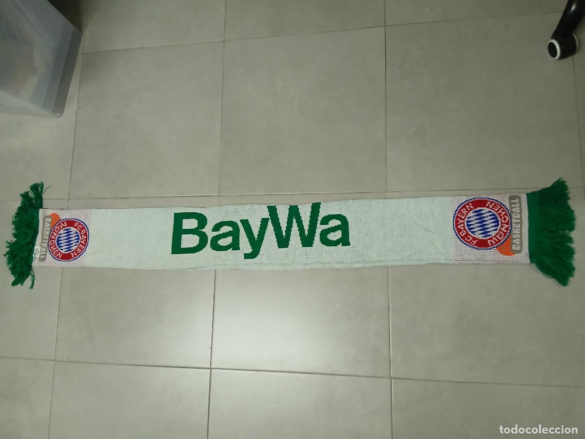 Coleccionismo deportivo: Bufanda baloncesto. Bayern Munich Basketball - Foto 4