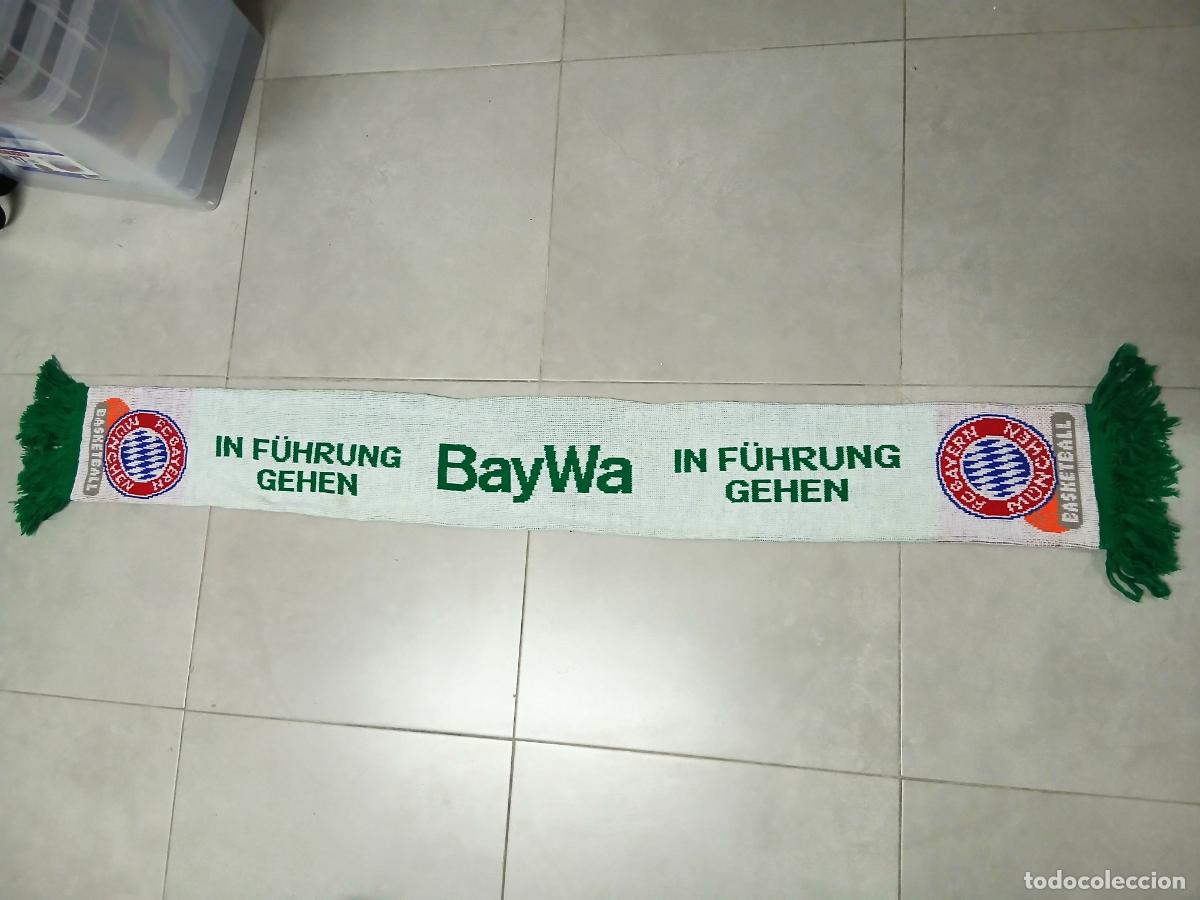 Coleccionismo deportivo: Bufanda baloncesto. Bayern Munich Basketball - Foto 1