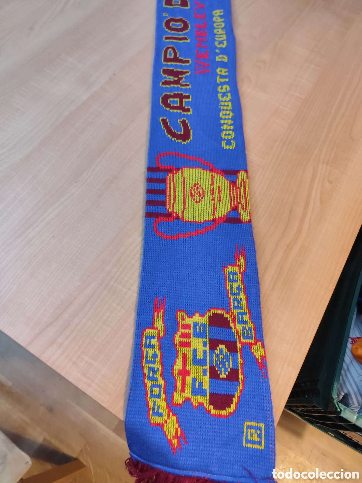 Coleccionismo deportivo: Bufanda fcb sampdoria wembley bar&ccedil;a - Foto 5