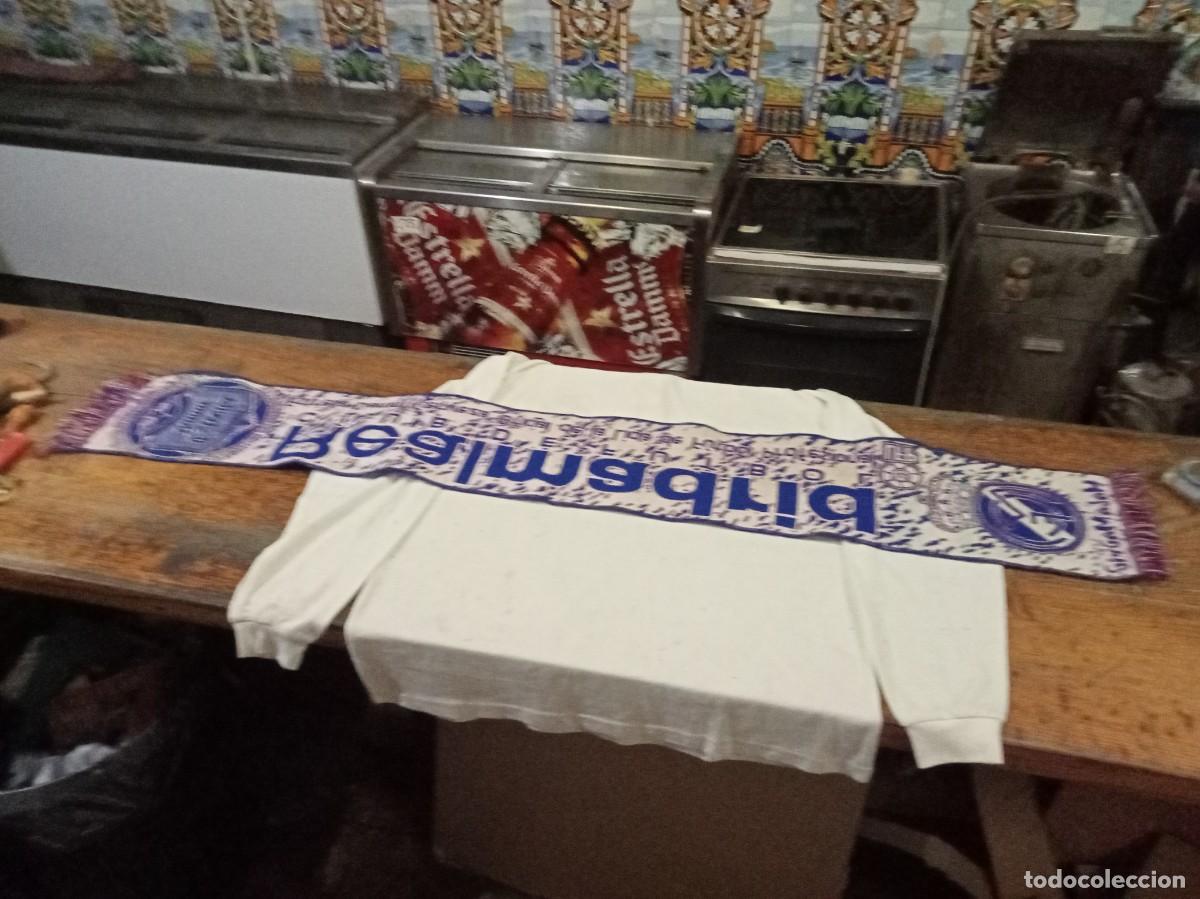 Coleccionismo deportivo: bufanda real madrid estrella damm - Foto 2