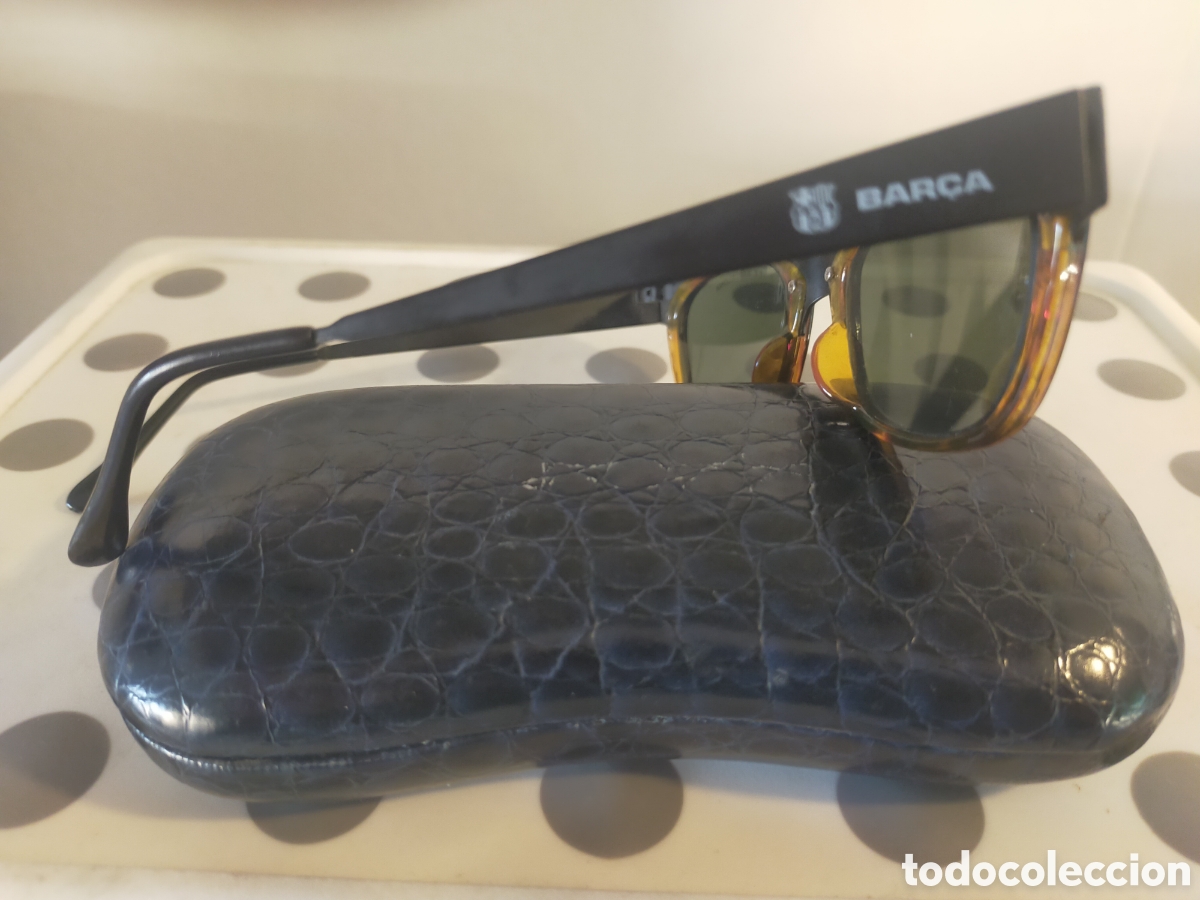 Coleccionismo deportivo: Gafas del Bar&ccedil;a dise&ntilde;o exclusivo vintage - Foto 2