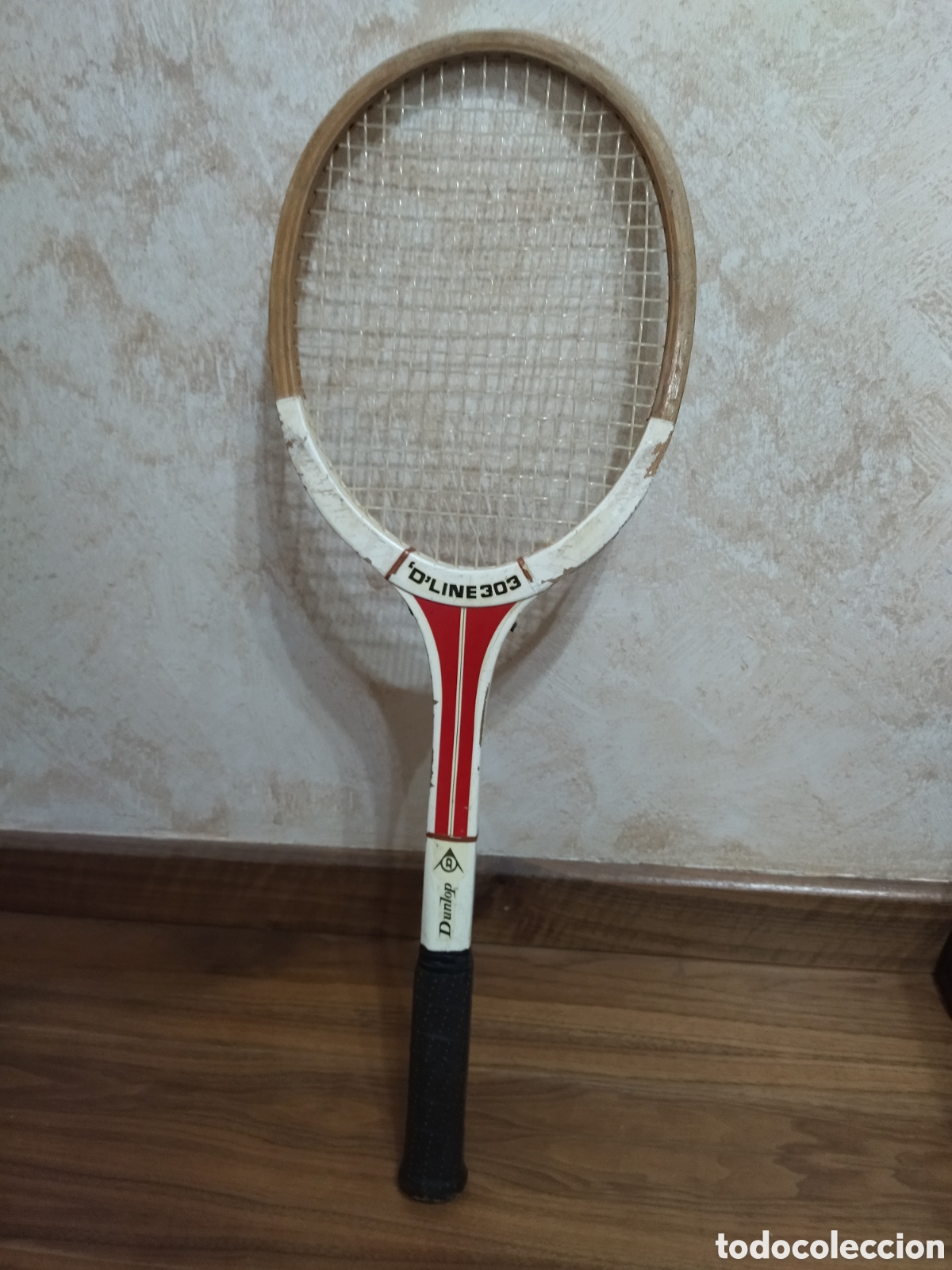 Coleccionismo deportivo: Raqueta antigua de madera - Foto 1
