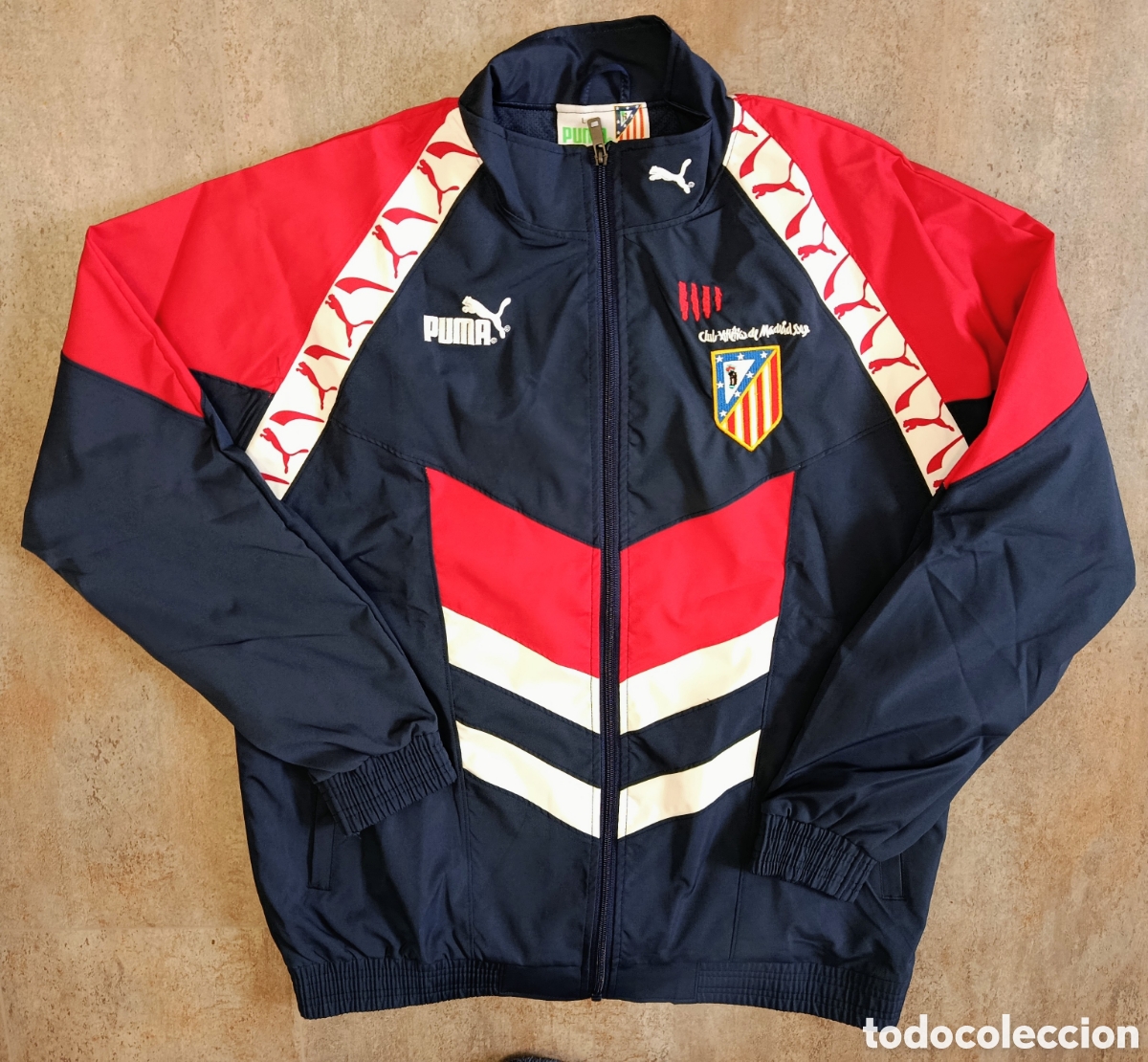 Coleccionismo deportivo: Chaqueta (cortavientos) Atl&eacute;tico de Madrid - Foto 1