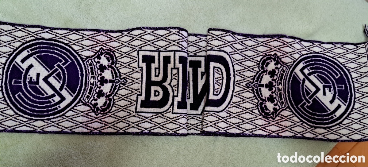 Coleccionismo deportivo: Bufanda y gorro Real Madrid - Foto 5