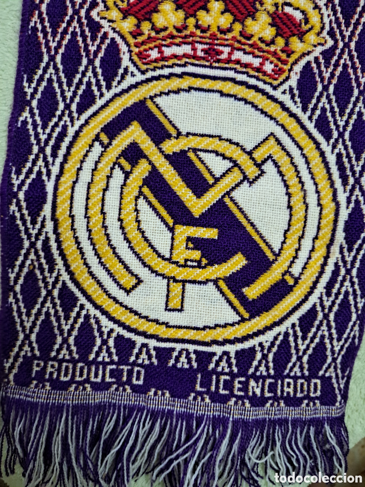 Coleccionismo deportivo: Bufanda y gorro Real Madrid - Foto 6