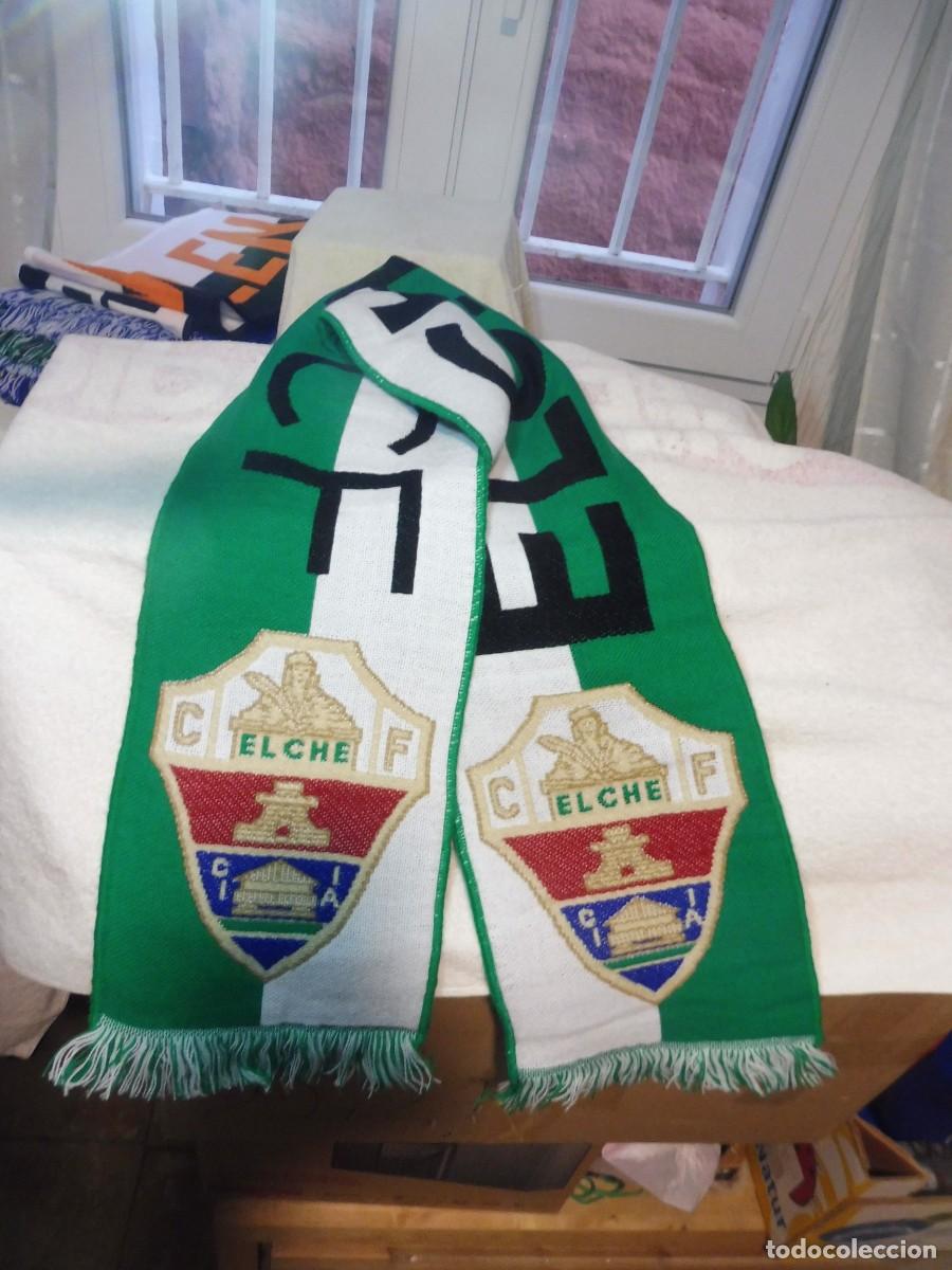Coleccionismo deportivo: Bufanda de f&uacute;tbol Elche CF - Foto 1