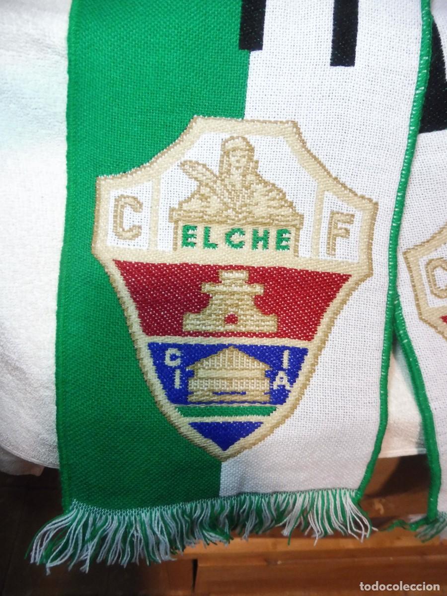 Coleccionismo deportivo: Bufanda de f&uacute;tbol Elche CF - Foto 2