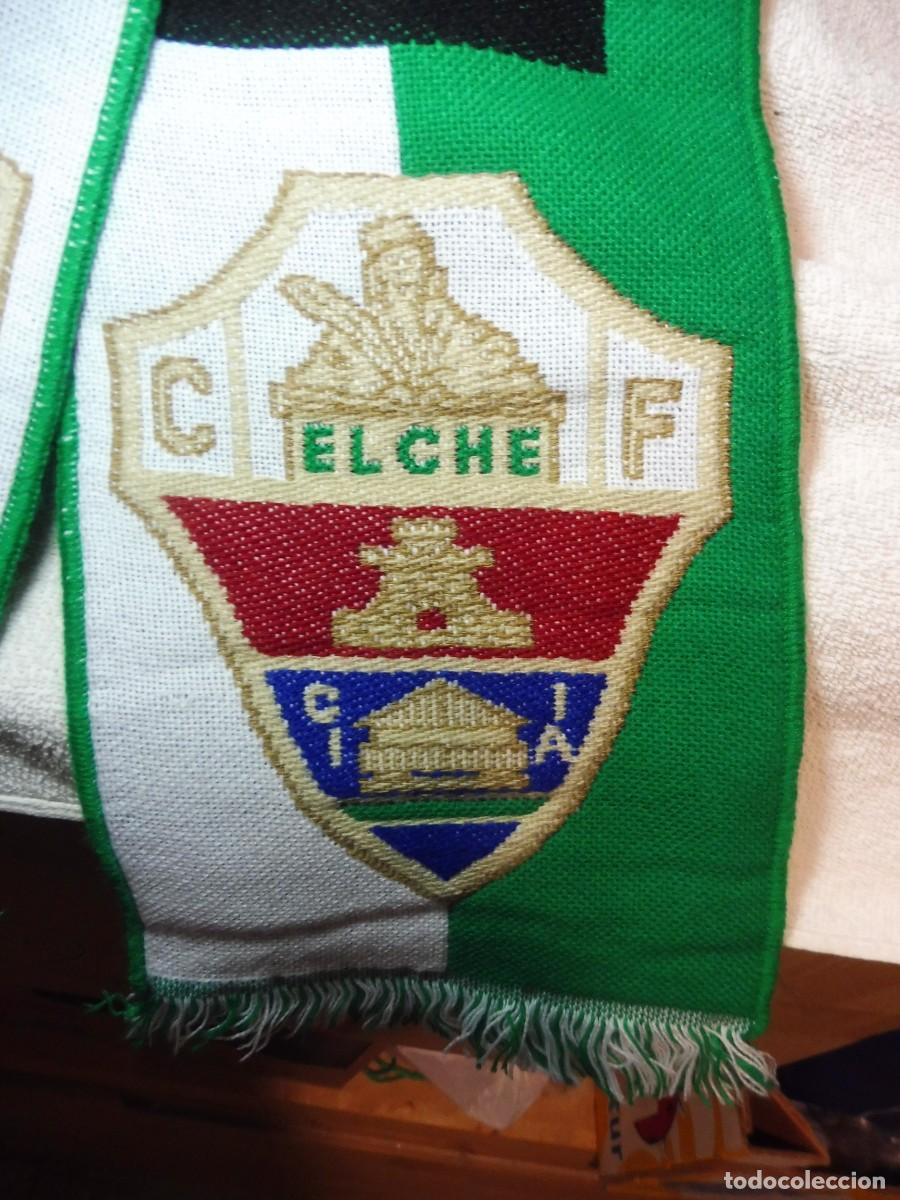 Coleccionismo deportivo: Bufanda de f&uacute;tbol Elche CF - Foto 3