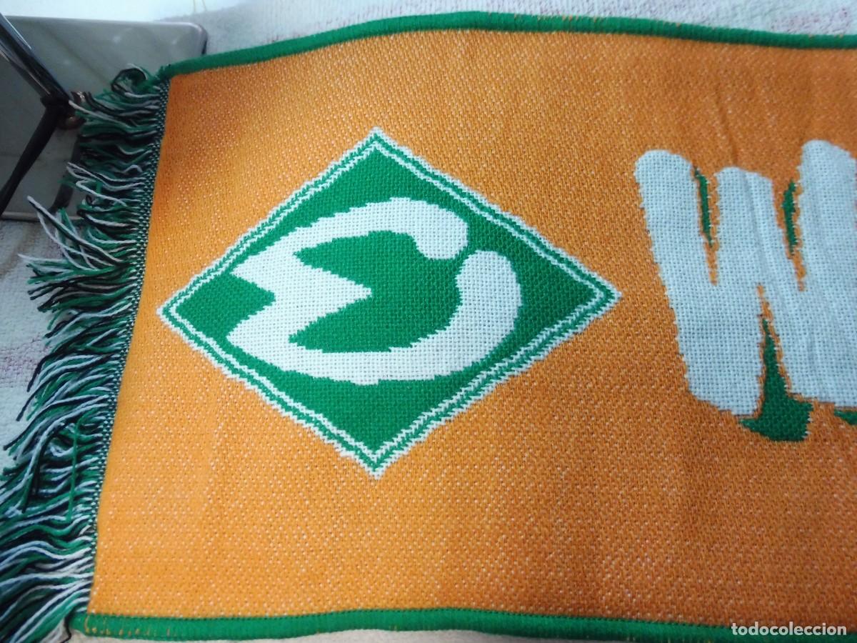 Coleccionismo deportivo: Bufanda de f&uacute;tbol Werder Bremen, made in EU - Foto 2