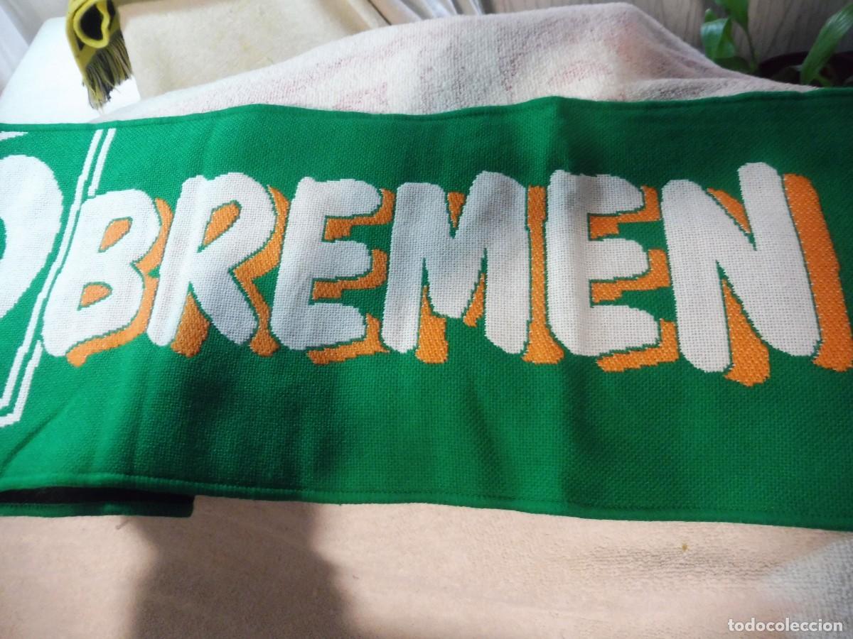 Coleccionismo deportivo: Bufanda de f&uacute;tbol Werder Bremen, made in EU - Foto 5