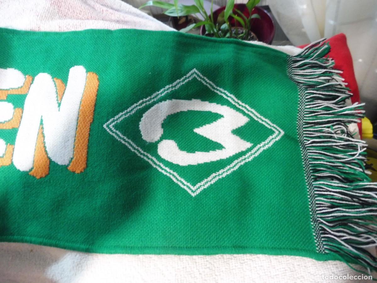 Coleccionismo deportivo: Bufanda de f&uacute;tbol Werder Bremen, made in EU - Foto 6