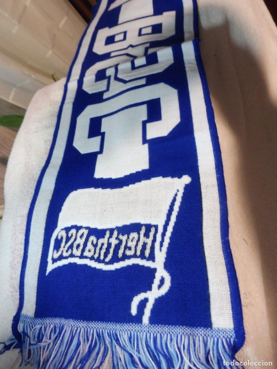 Coleccionismo deportivo: Bufanda de f&uacute;tbol Hertha BSC, made in EU - Foto 6