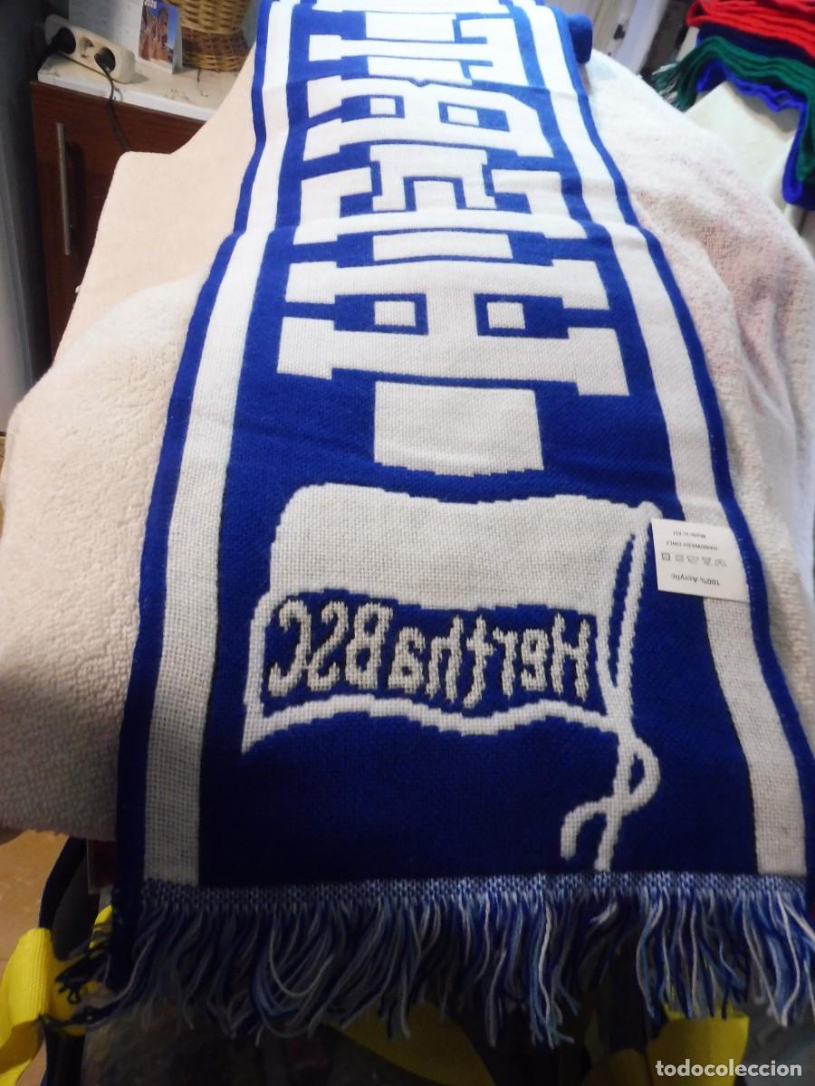 Coleccionismo deportivo: Bufanda de f&uacute;tbol Hertha BSC, made in EU - Foto 8