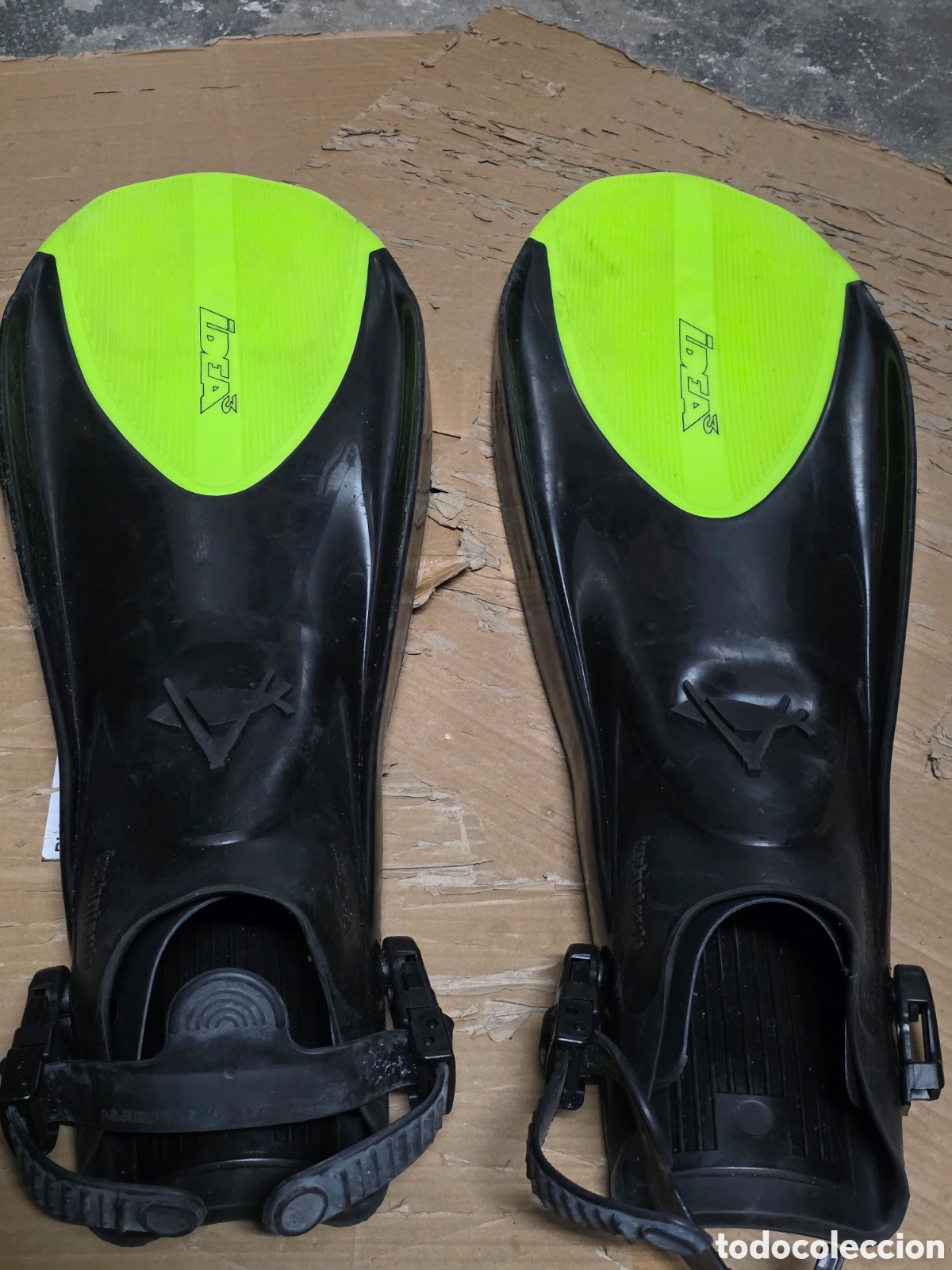 Coleccionismo deportivo: Aletas buceo IDEA 3 Technisub con bolsa - Foto 5