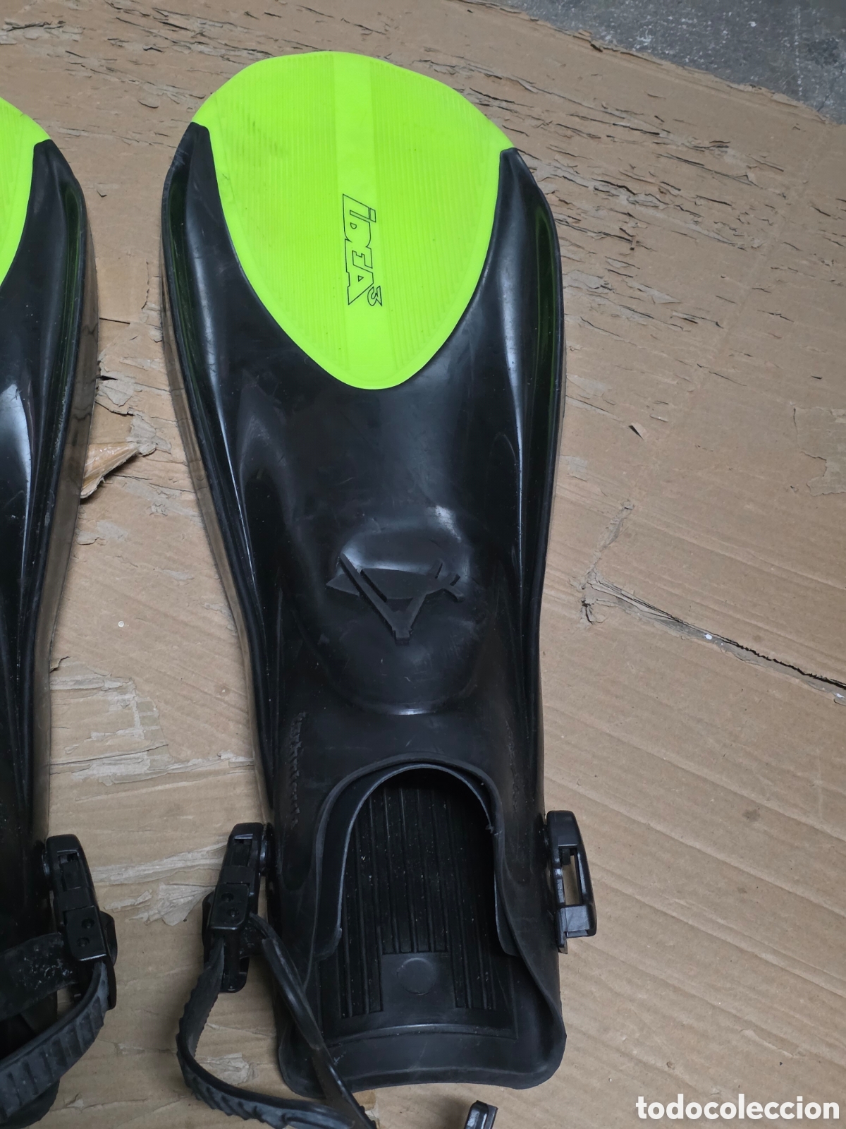 Coleccionismo deportivo: Aletas buceo IDEA 3 Technisub con bolsa - Foto 6