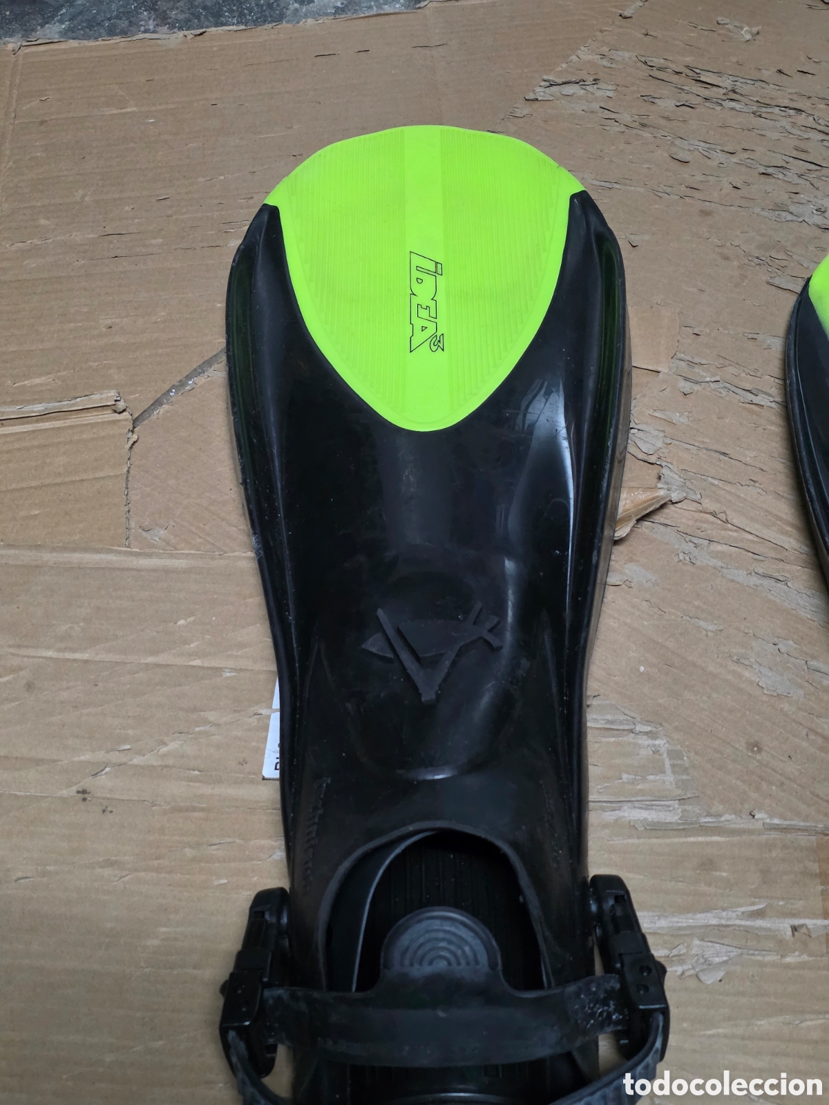 Coleccionismo deportivo: Aletas buceo IDEA 3 Technisub con bolsa - Foto 10