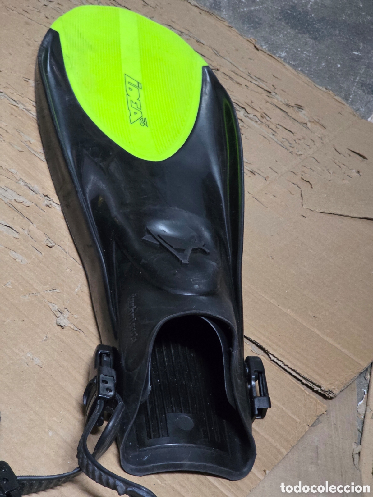 Coleccionismo deportivo: Aletas buceo IDEA 3 Technisub con bolsa - Foto 19