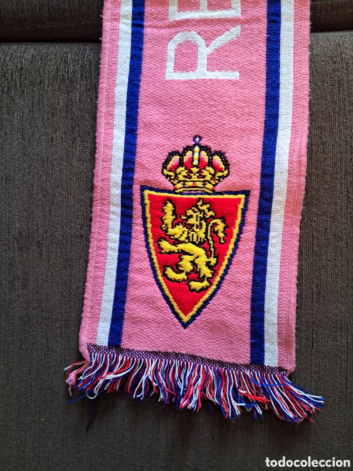 Coleccionismo deportivo: Bufanda futbol Real Zaragoza - Foto 3