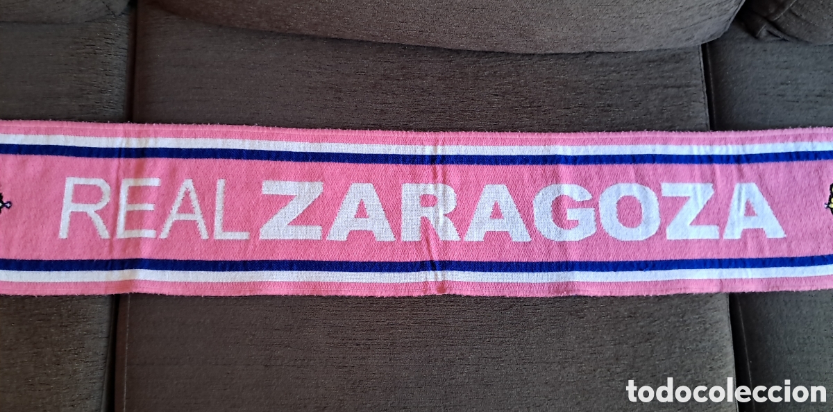 Coleccionismo deportivo: Bufanda futbol Real Zaragoza - Foto 4