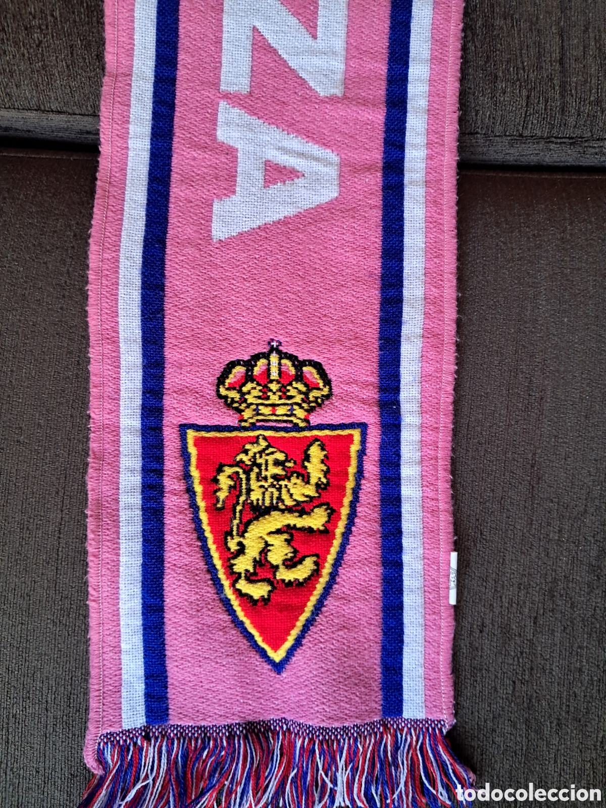Coleccionismo deportivo: Bufanda futbol Real Zaragoza - Foto 5