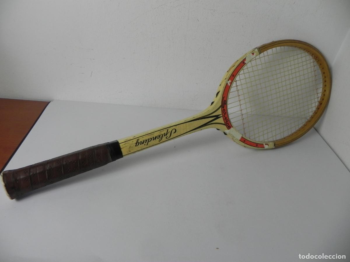 Coleccionismo deportivo: Raqueta Madera Splending Service - Vintage A&ntilde;os 60 - Cordaje Original Tenso - 400g