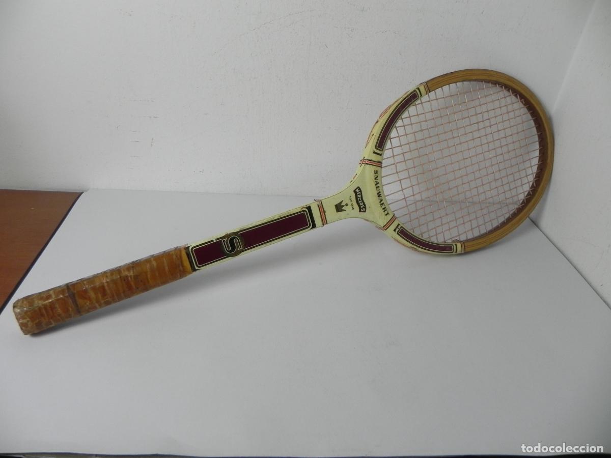Coleccionismo deportivo: Raqueta Madera Snauwaert Mercedes Top Star - Vintage a&ntilde;os 70 - 370g - Para Restaurar o Decorar