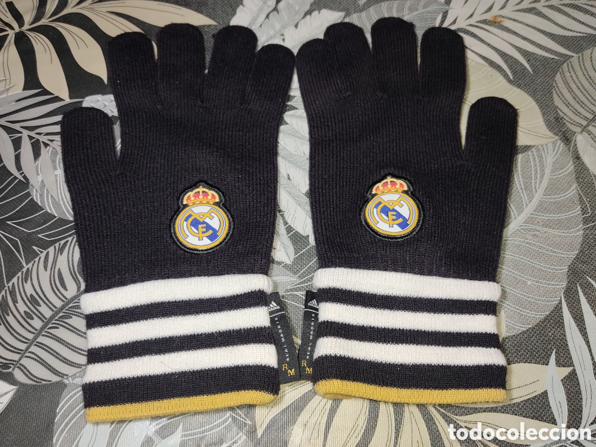 Coleccionismo deportivo: Guantes originales del Real Madrid & Marca Adidas,talla L.