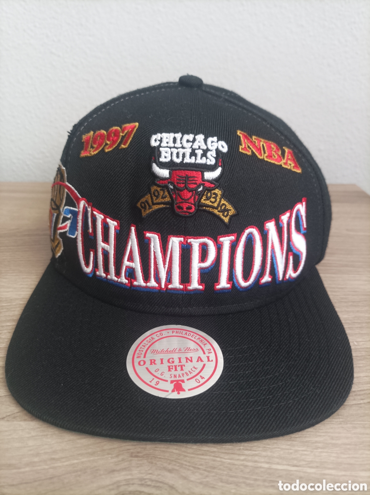 Coleccionismo deportivo: Gorra nba Chicago Bulls Champions 1997 Mitchell & Ness one size - Foto 2