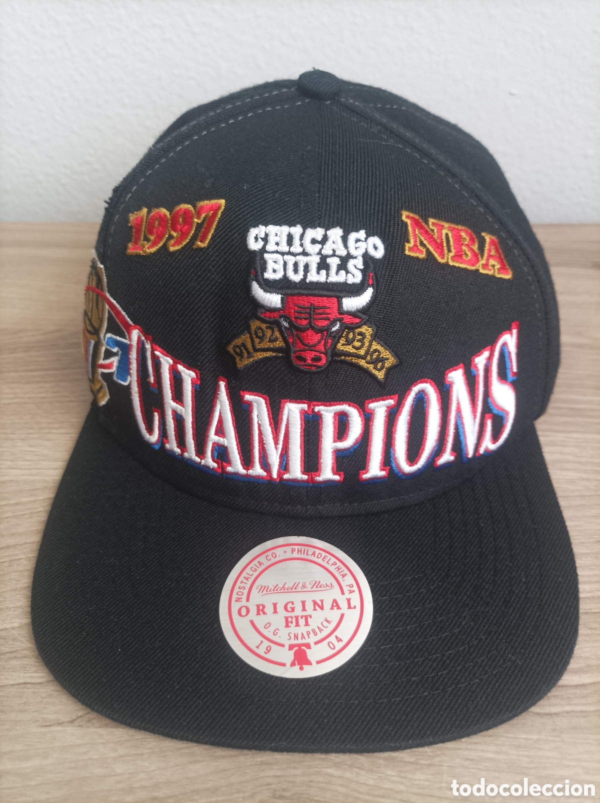 Coleccionismo deportivo: Gorra nba Chicago Bulls Champions 1997 Mitchell & Ness one size - Foto 11