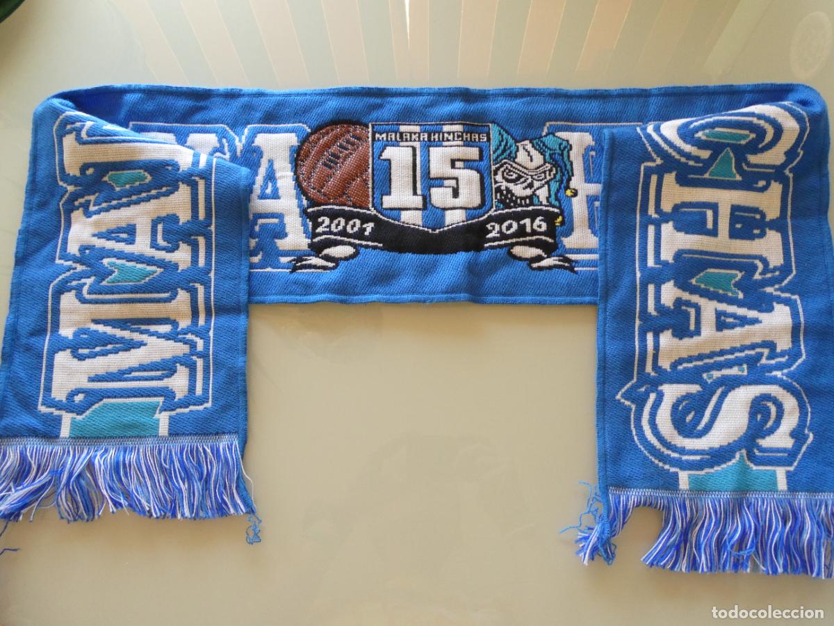 Coleccionismo deportivo: BUFANDA DE F&Uacute;TBOL. M&Aacute;LAGA CF SUPPORTERS ULTRAS HOOLIGANS MALAKA HINCHAS 2016. 120GR