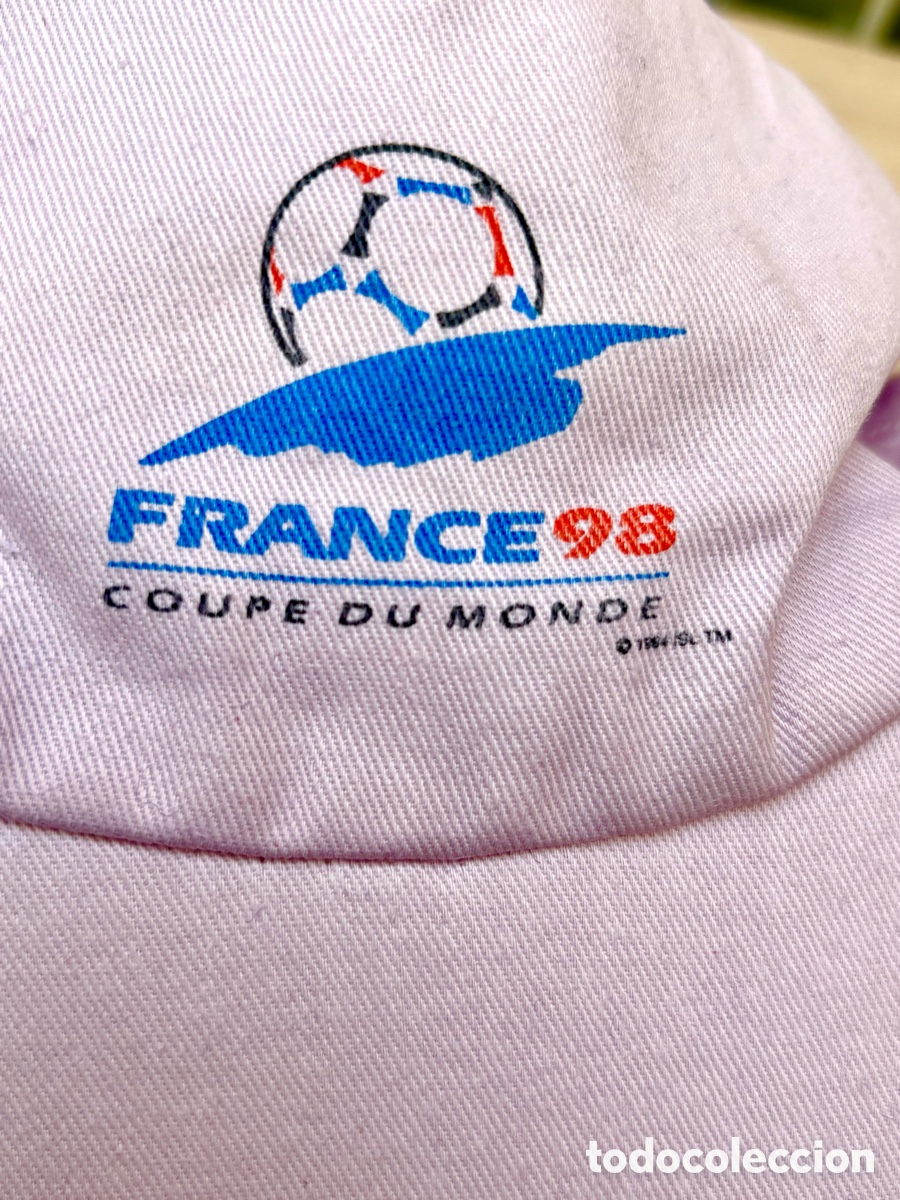 Coleccionismo deportivo: Gorra Vintage Francia 98 - Edici&oacute;n Oficial TOTAL - Copa del Mundo FIFA