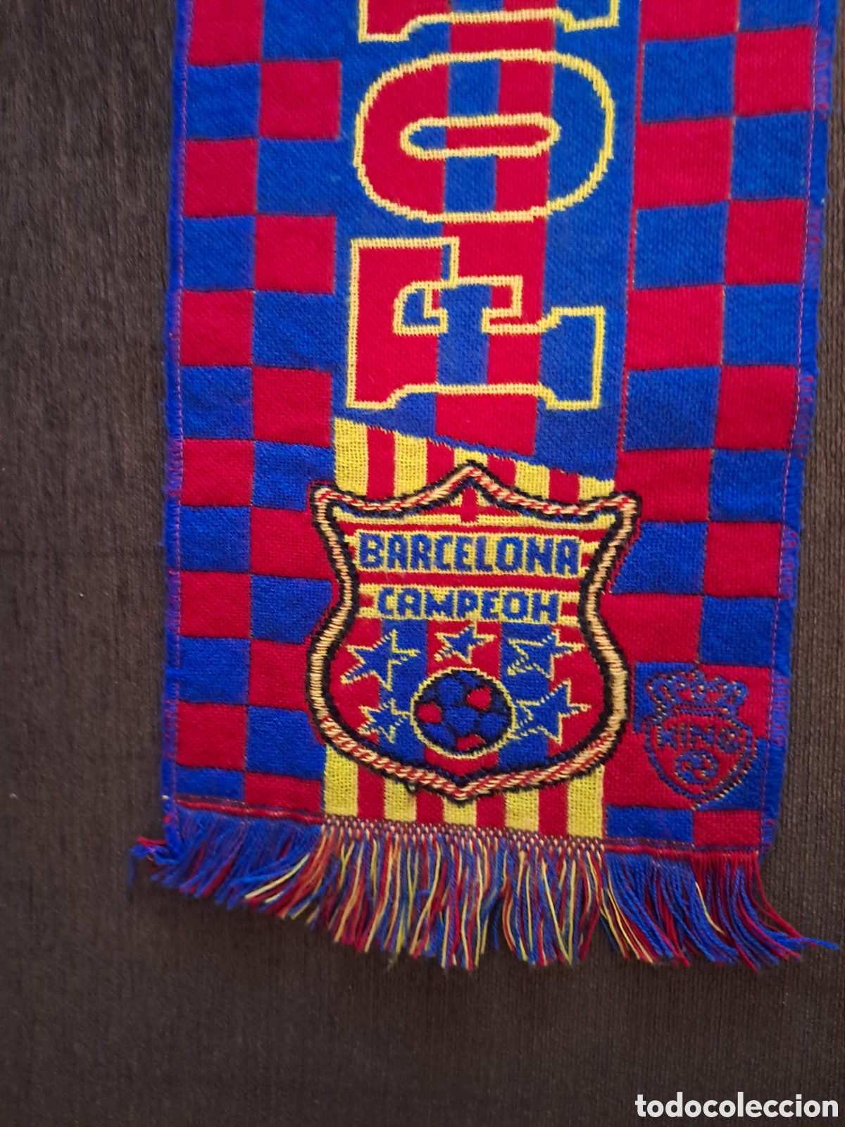 Coleccionismo deportivo: Bufanda futbol Barcelona - Foto 4