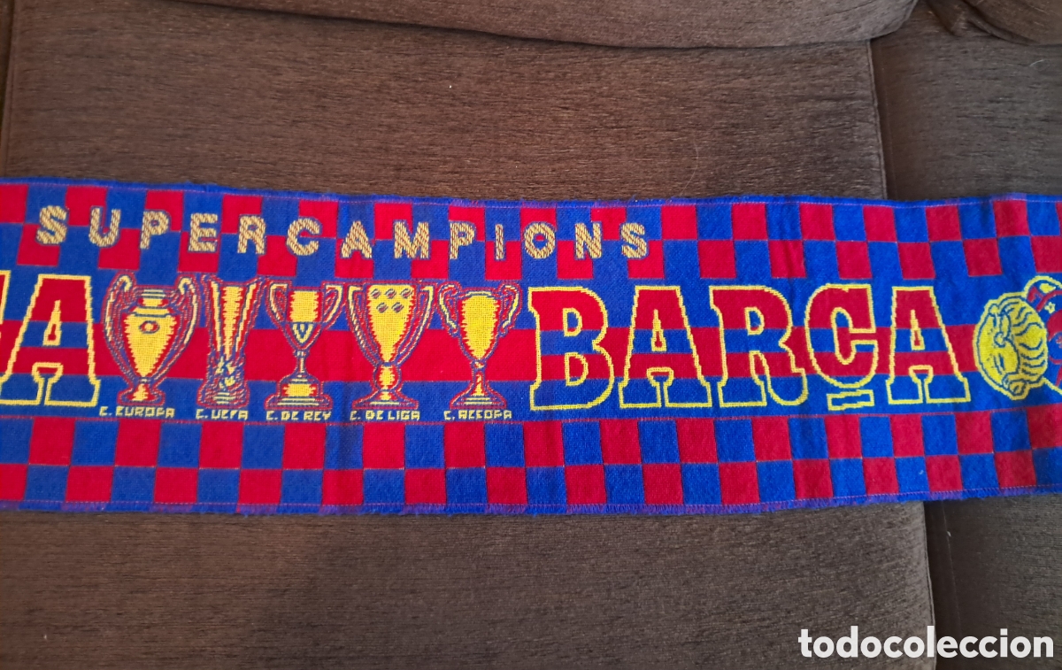 Coleccionismo deportivo: Bufanda futbol Barcelona - Foto 7