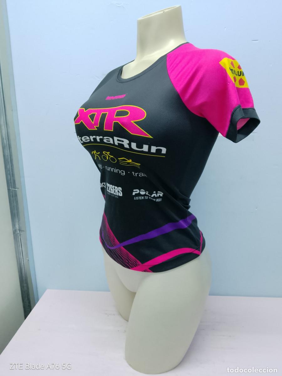 Coleccionismo deportivo: triatl&oacute;n running trail athletics atletismo camiseta shirt chica mujer running xs 42cts