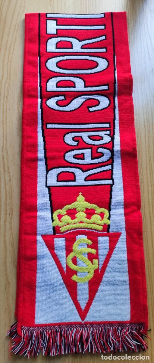 Sammelleidenschaft Sport: bufanda - real sporting de gijon - tela - oficial - futbol - sin estrenar