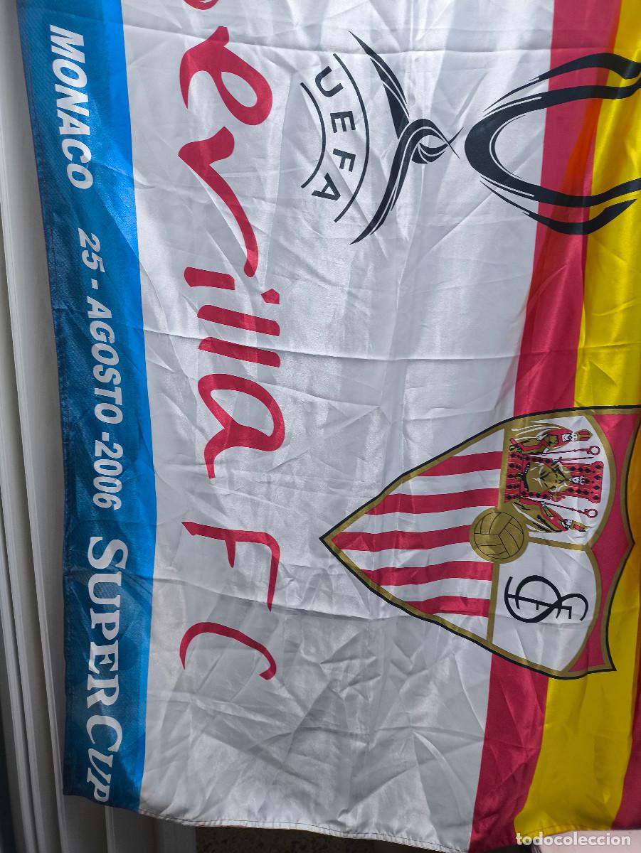 Coleccionismo deportivo: Sevilla FC bandera futbol football flag uefa europa league