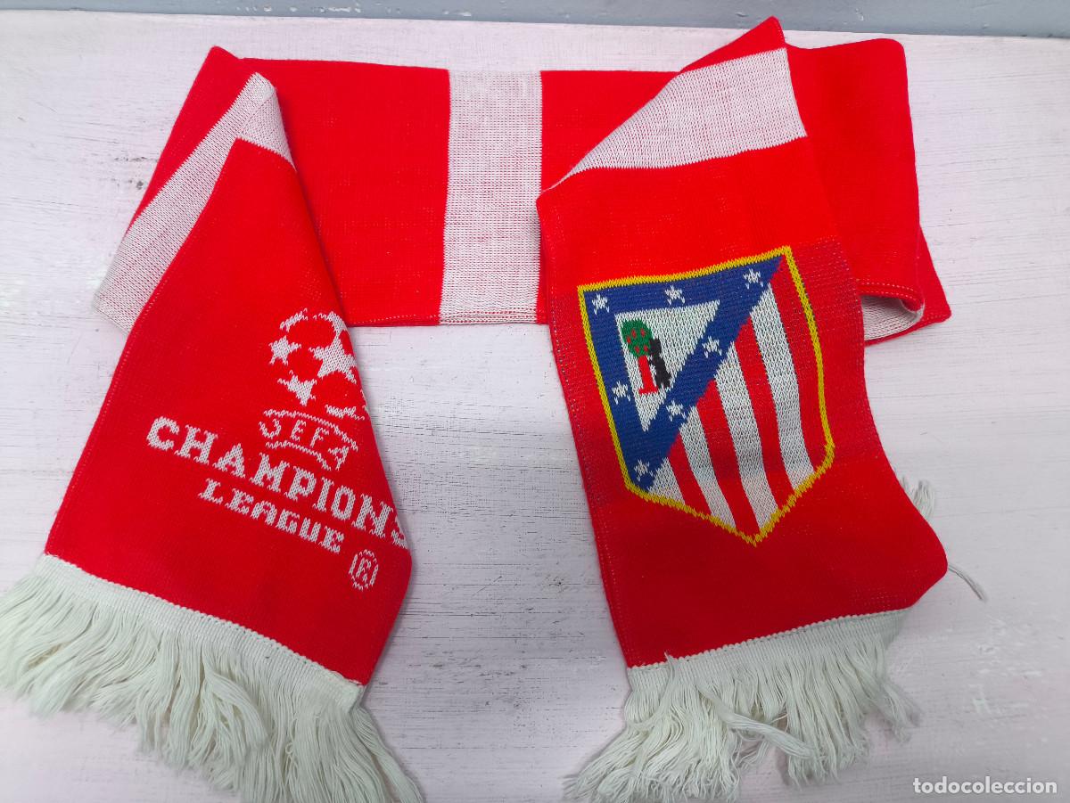 Coleccionismo deportivo: Atletico de Madrid Champions League bufanda futbol football scarf