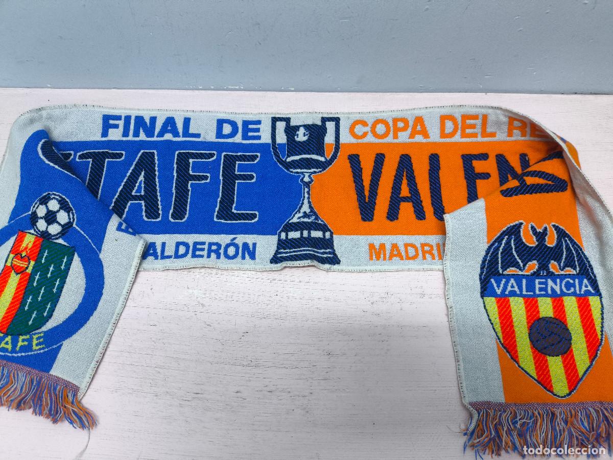 Coleccionismo deportivo: Getafe cf Valencia bufanda futbol football scarf