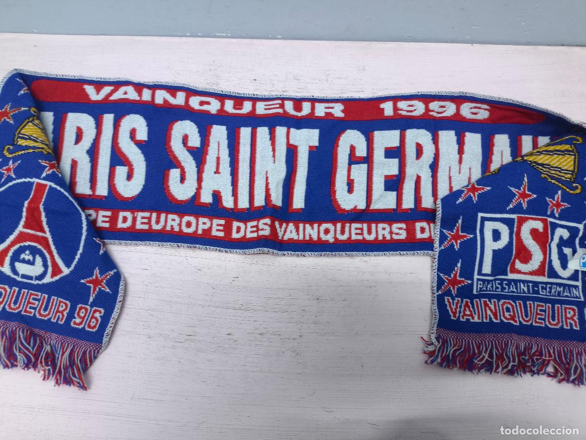 Coleccionismo deportivo: PSG bufanda futbol football scarf vintage