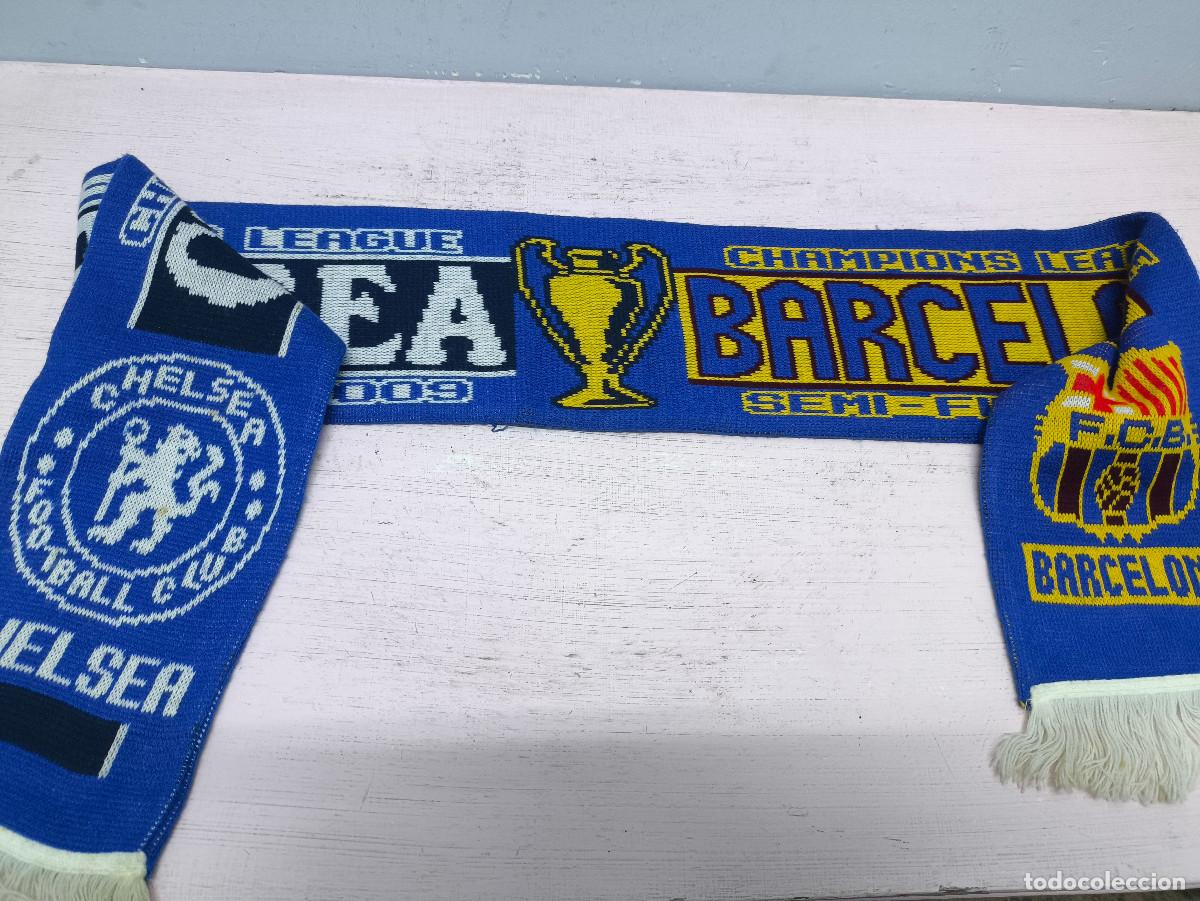 Collectionnisme sportif: Chelsea fc Barcelona bufanda futbol football scarf