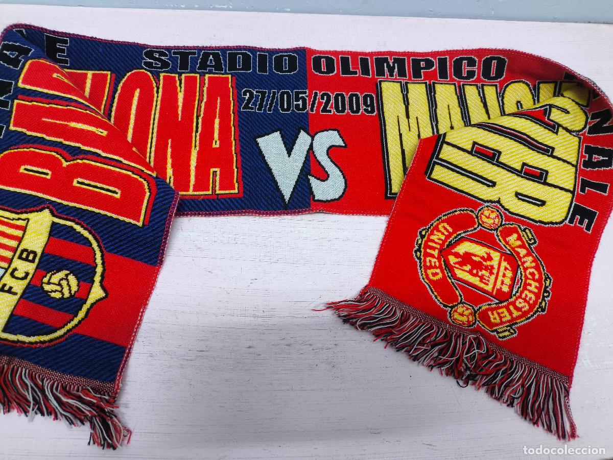 Collectionnisme sportif: FC Barcelona Manchester FInal bufanda scarf football