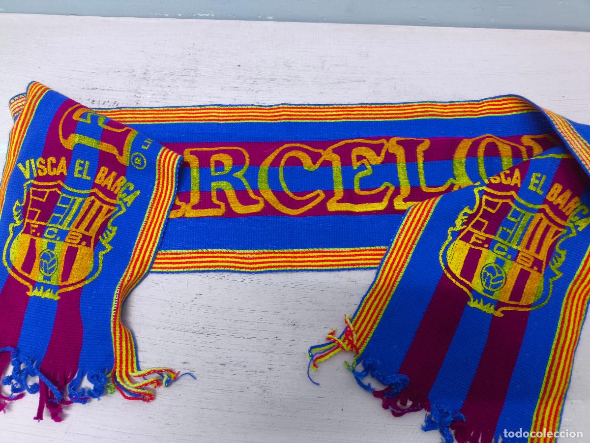 Coleccionismo deportivo: FC Barcelona Vintage scarf football futbol 1980